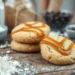 A step-by-step guide to making Emojoie-style caramel cookies, showcasing the recipe process in an inviting setup.